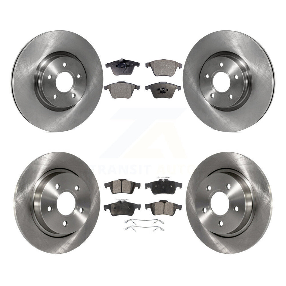 Front Rear Disc Brake Rotors And Semi-Metallic Pads Kit For Volvo S40 C70 V50 K8F-102846