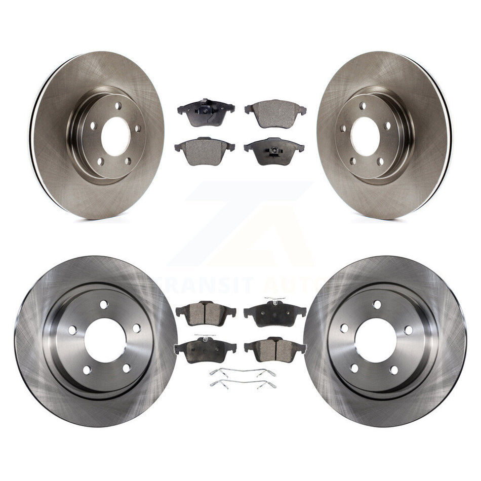 Front Rear Disc Brake Rotors And Semi-Metallic Pads Kit For Mazda 3 K8F-102847