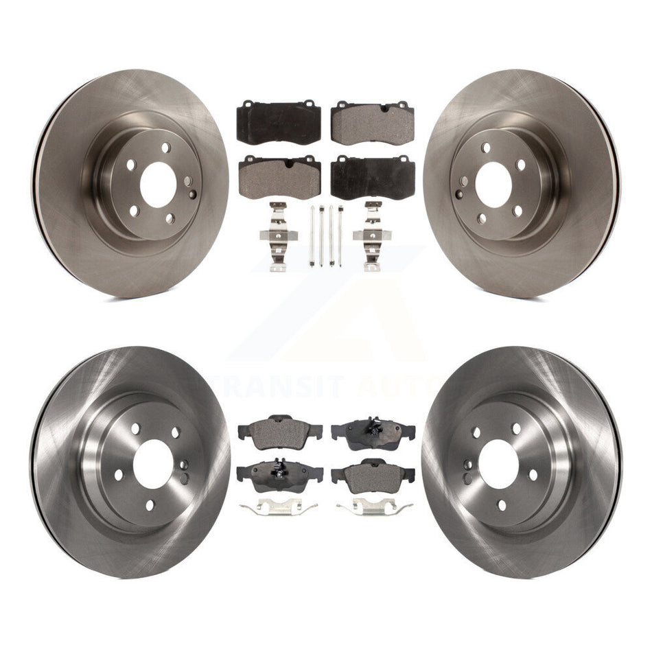 Front Rear Disc Brake Rotors And Semi-Metallic Pads Kit For Mercedes-Benz S550 SL550 S600 CL550 S400 S350 CL600 S450 K8F-102850