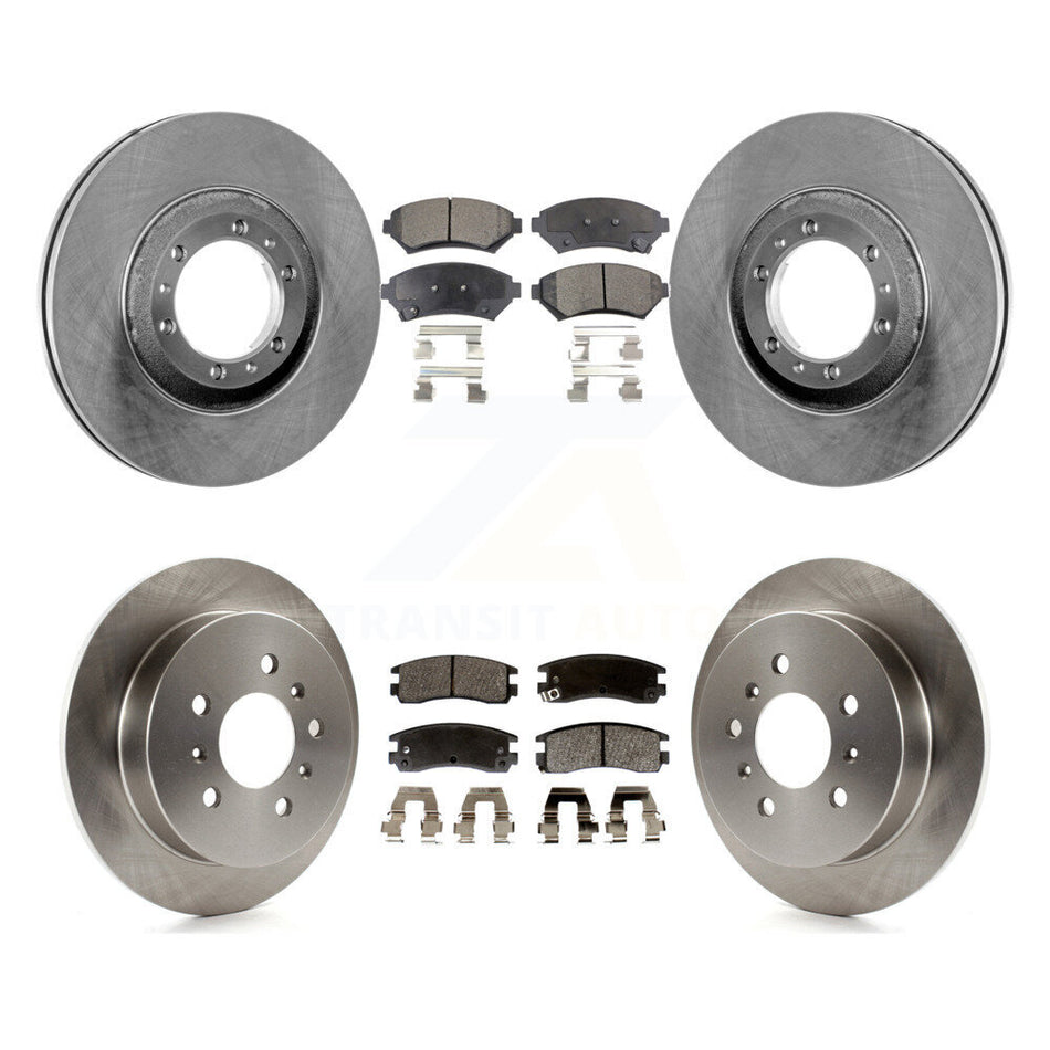 Front Rear Disc Brake Rotors And Semi-Metallic Pads Kit For Buick Century Pontiac Grand Prix Chevrolet Venture Regal Oldsmobile Intrigue K8F-102864