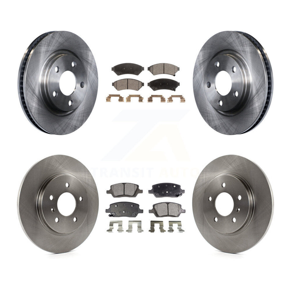 Front Rear Disc Brake Rotors And Semi-Metallic Pads Kit For 2005-2005 Chevrolet Uplander Pontiac Montana Buick Terraza Saturn Relay K8F-102867