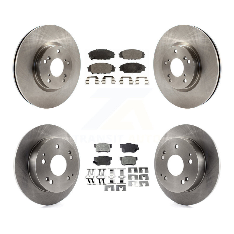 Front Rear Disc Brake Rotors And Semi-Metallic Pads Kit For 2002-2006 Acura RSX Type-S K8F-102873