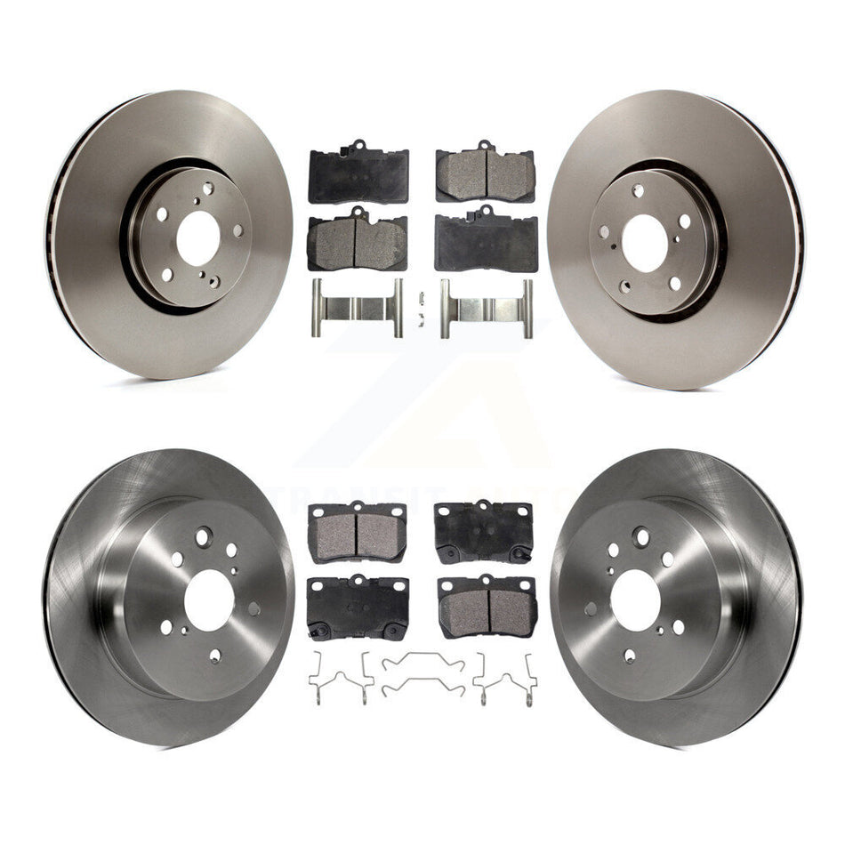 Front Rear Disc Brake Rotors And Semi-Metallic Pads Kit (6Pc) For Lexus IS350 GS350 GS430 GS450h GS460 K8F-103039