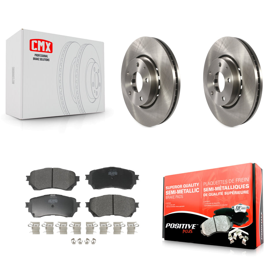 Front Disc Brake Rotors And Semi-Metallic Pads Kit For 2019-2021 Mazda 6 Naturally Aspirated K8F-103054