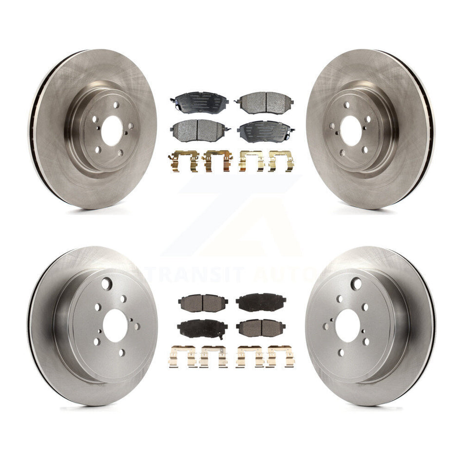 Front Rear Disc Brake Rotors And Semi-Metallic Pads Kit For Subaru Outback Legacy K8F-103072