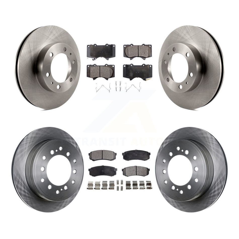 Front Rear Disc Brake Rotors And Semi-Metallic Pads Kit For 2010-2014 Toyota FJ Cruiser K8F-103094