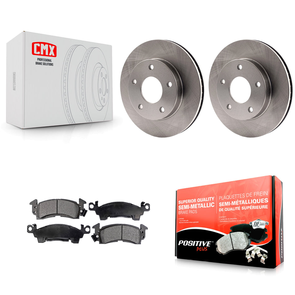 Front Disc Brake Rotors And Semi-Metallic Pads Kit For GMC Jimmy K8F-103111