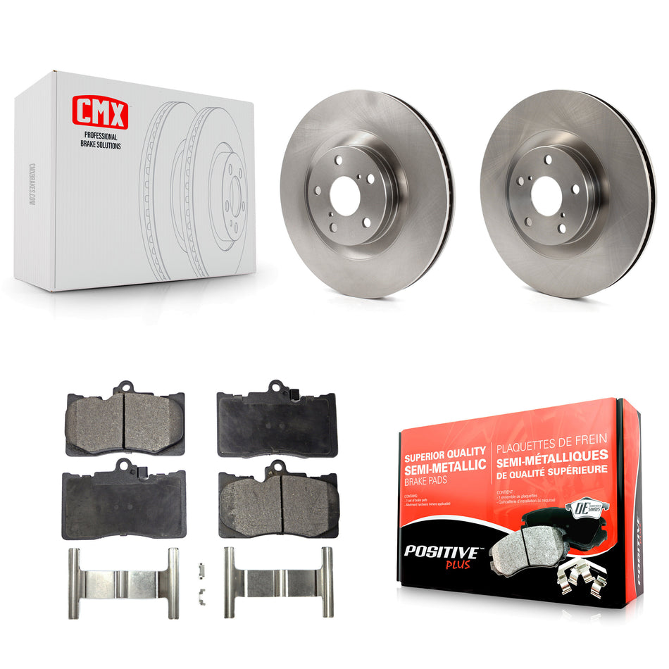 Front Disc Brake Rotors And Semi-Metallic Pads Kit For Lexus GS350 IS300 IS350 RC350 IS200t RC300 RC200t GS300 GS450h GS200t GS460 K8F-103116