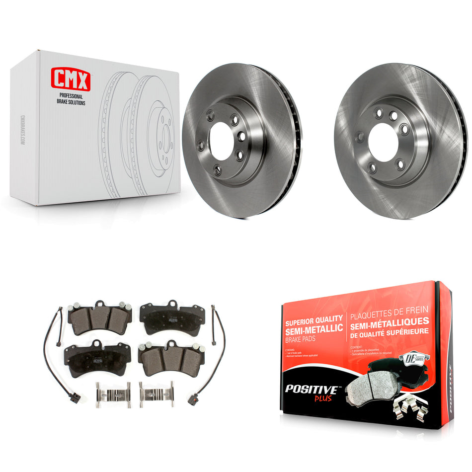 Front Disc Brake Rotors And Semi-Metallic Pads Kit For Audi Q7 Porsche Cayenne Volkswagen Touareg K8F-103119