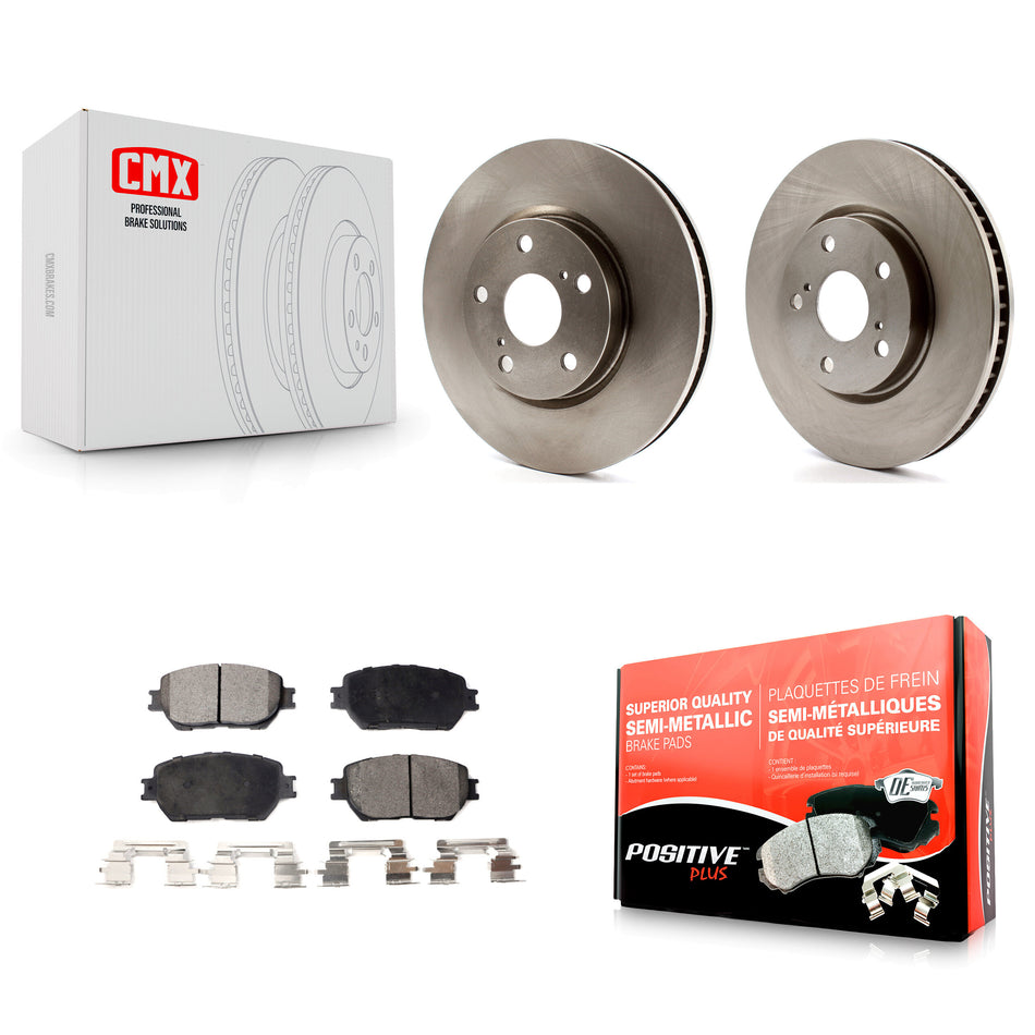 Front Disc Brake Rotors And Semi-Metallic Pads Kit For Lexus IS250 GS300 K8F-103123