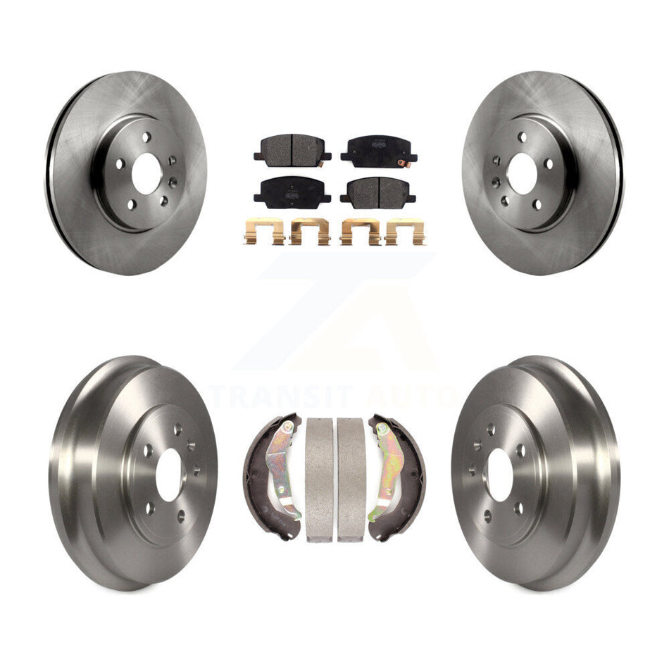 Front Rear Disc Brake Rotors Semi-Metallic Pads And Drum Kit For Chevrolet Trax K8F-103205