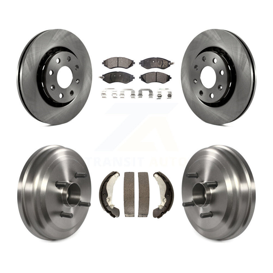 Front Rear Disc Brake Rotors Semi-Metallic Pads And Drum Kit For Chevrolet Aveo Aveo5 Pontiac G3 Wave Wave5 With Hub Assembly K8F-103211