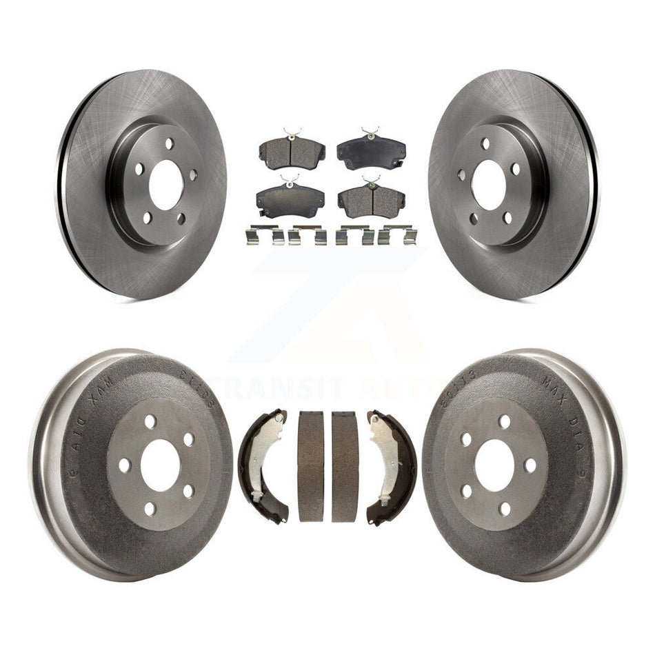 Front Rear Disc Brake Rotors Semi-Metallic Pads And Drum Kit For Chrysler PT Cruiser Naturally Aspirated K8F-103251