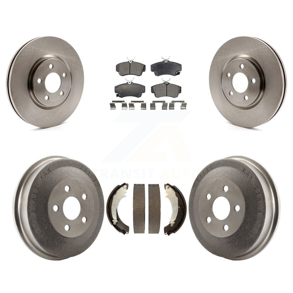 Front Rear Disc Brake Rotors Semi-Metallic Pads And Drum Kit For Chrysler PT Cruiser Turbocharged K8F-103252