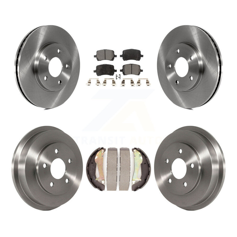 Front Rear Disc Brake Rotors Semi-Metallic Pads And Drum Kit For Chevrolet HHR K8F-103265