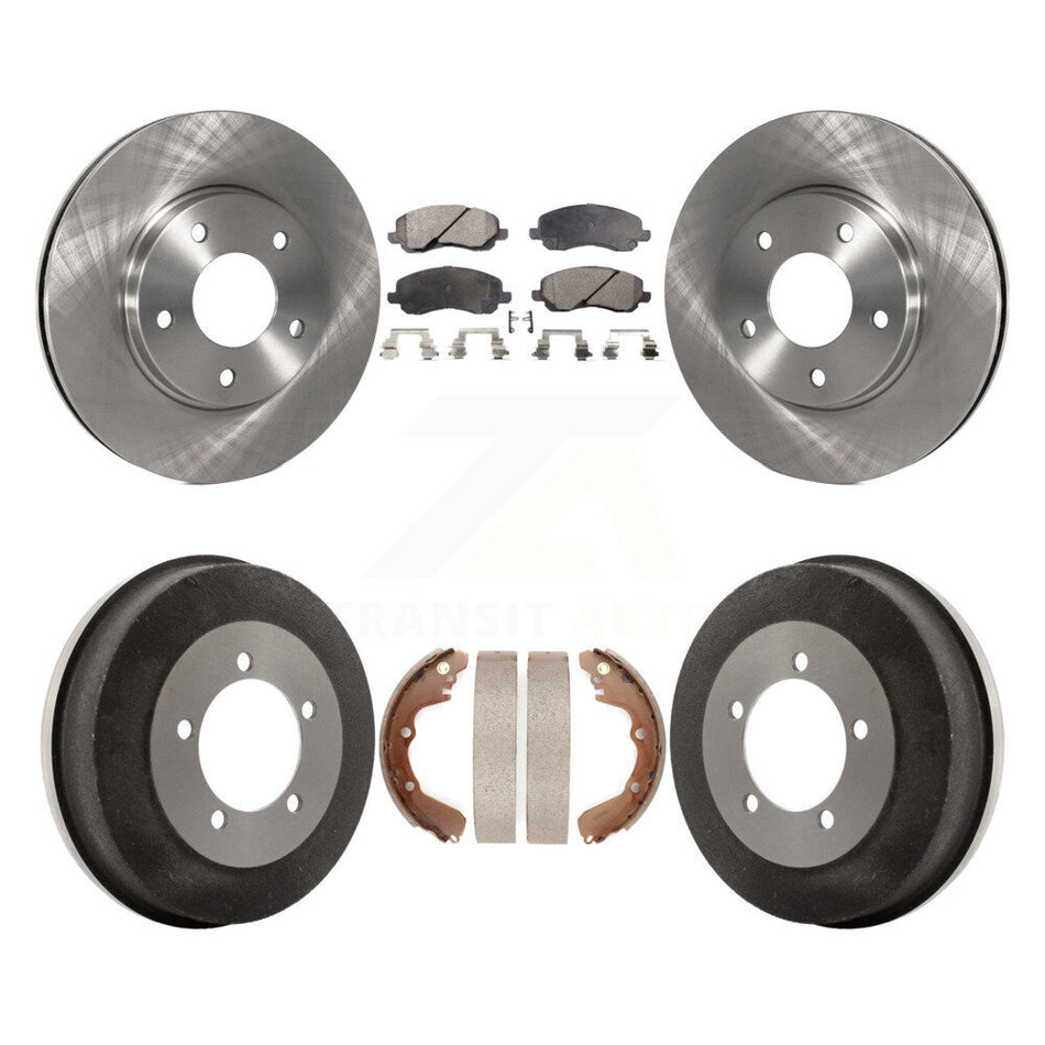 Front Rear Disc Brake Rotors Semi-Metallic Pads And Drum Kit For Chrysler Sebring Mitsubishi Dodge Stratus Eclipse Galant K8F-103328