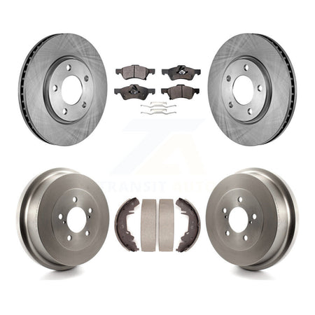 Front Rear Brake Rotor Semi-Metallic Pad Drum Kit For Dodge Caravan Grand Chrysler Town & K8F-103344