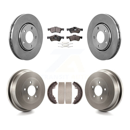 Front Rear Disc Brake Rotor Semi-Metallic Pad Drum Kit For Dodge Caravan Chrysler Voyager K8F-103346