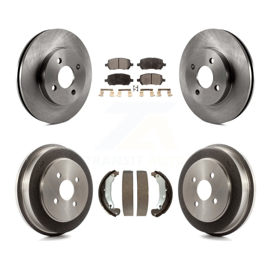 Front Rear Disc Brake Rotors Semi-Metallic Pads And Drum Kit For Chevrolet Cobalt Saturn Ion Pontiac G5 Pursuit K8F-103354