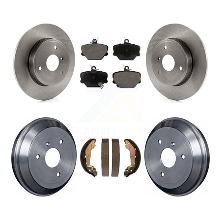 Front Rear Disc Brake Rotors Semi-Metallic Pads And Drum Kit For Smart Fortwo K8F-103366