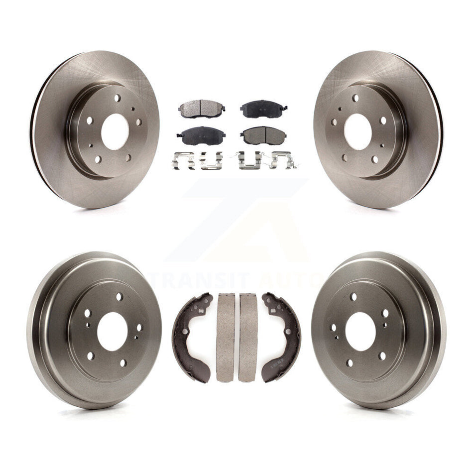 Front Rear Disc Brake Rotors Semi-Metallic Pads And Drum Kit For 2007-2012 Suzuki SX4 rear brakes K8F-103381