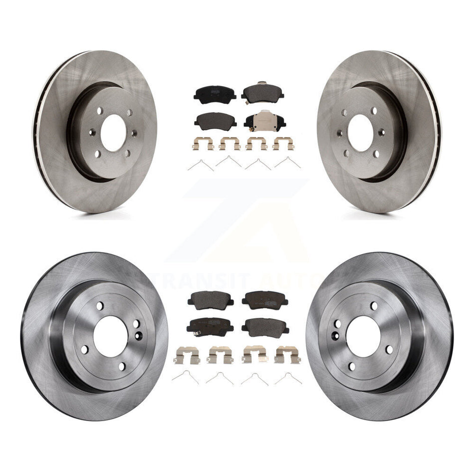 Front Rear Disc Brake Rotors And Semi-Metallic Pads Kit For Kia Rio Hyundai Accent K8F-103431
