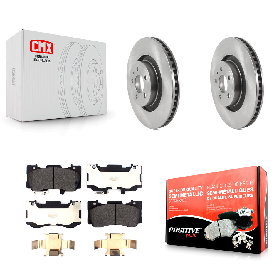 Front Disc Brake Rotors And Semi-Metallic Pads Kit For Ford Mustang K8F-103436