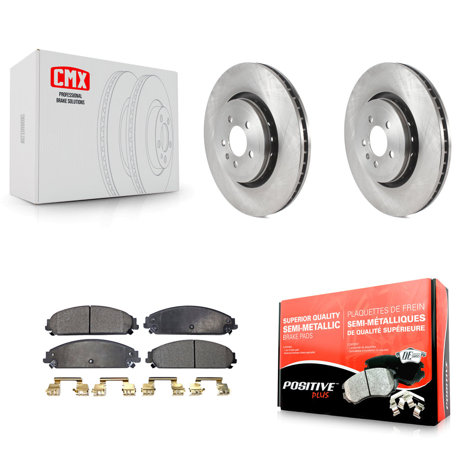 Front Disc Brake Rotors And Semi-Metallic Pads Kit For Dodge Charger With 355mm Diameter Rotor K8F-103449