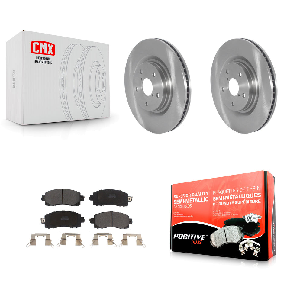 Front Disc Brake Rotors And Semi-Metallic Pads Kit For 2019-2021 Subaru Forester With 316mm Diameter Rotor K8F-103452