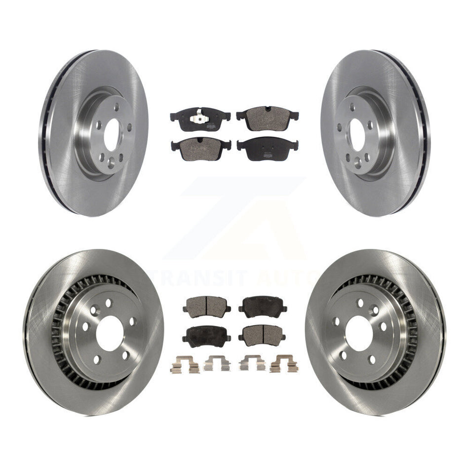 Front Rear Disc Brake Rotors And Semi-Metallic Pads Kit For Volvo XC60 K8F-103471