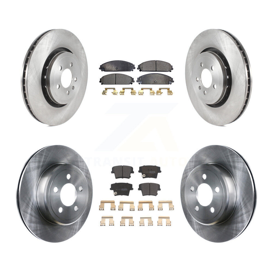 Front Rear Disc Brake Rotors And Semi-Metallic Pads Kit For Dodge Charger With 355mm Diameter Rotor K8F-103486