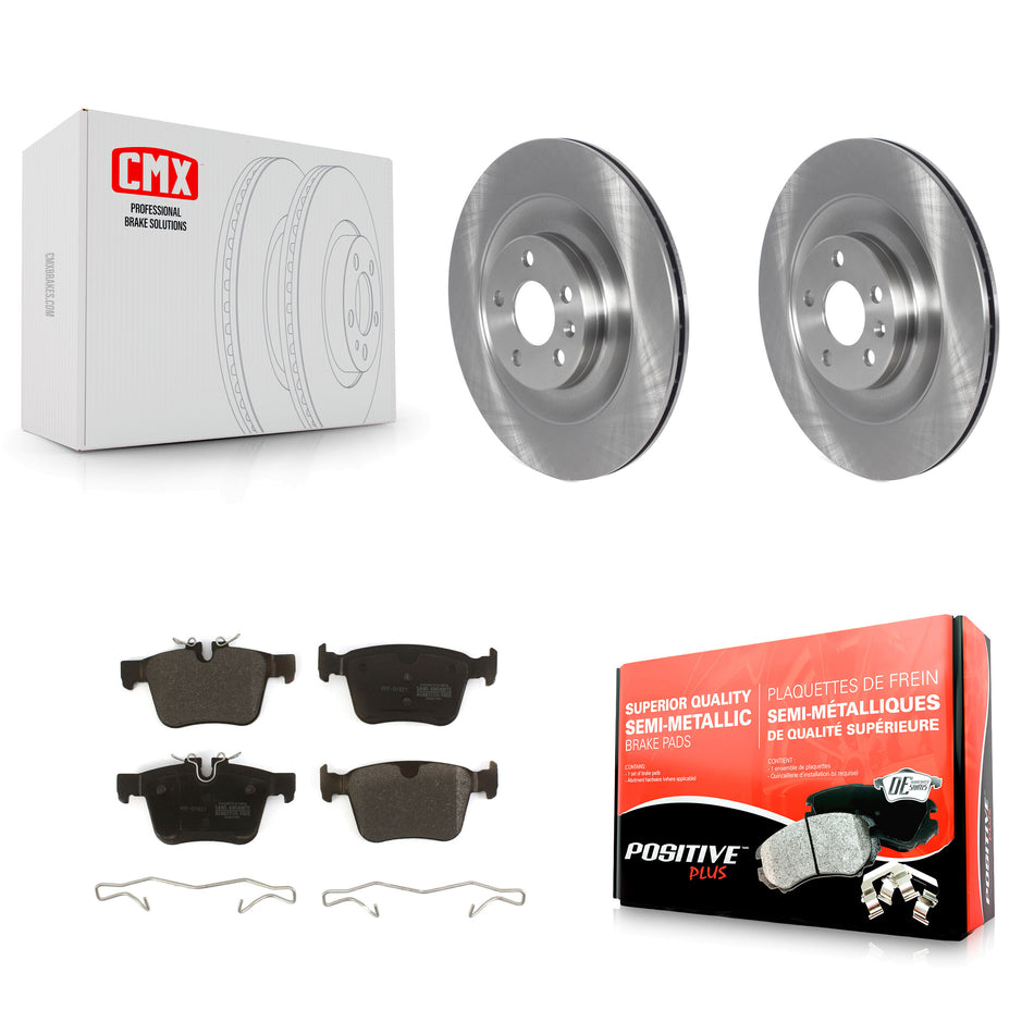 Rear Disc Brake Rotors And Semi-Metallic Pads Kit For 2016-2019 Volvo XC90 With 340mm Diameter Rotor K8F-103528