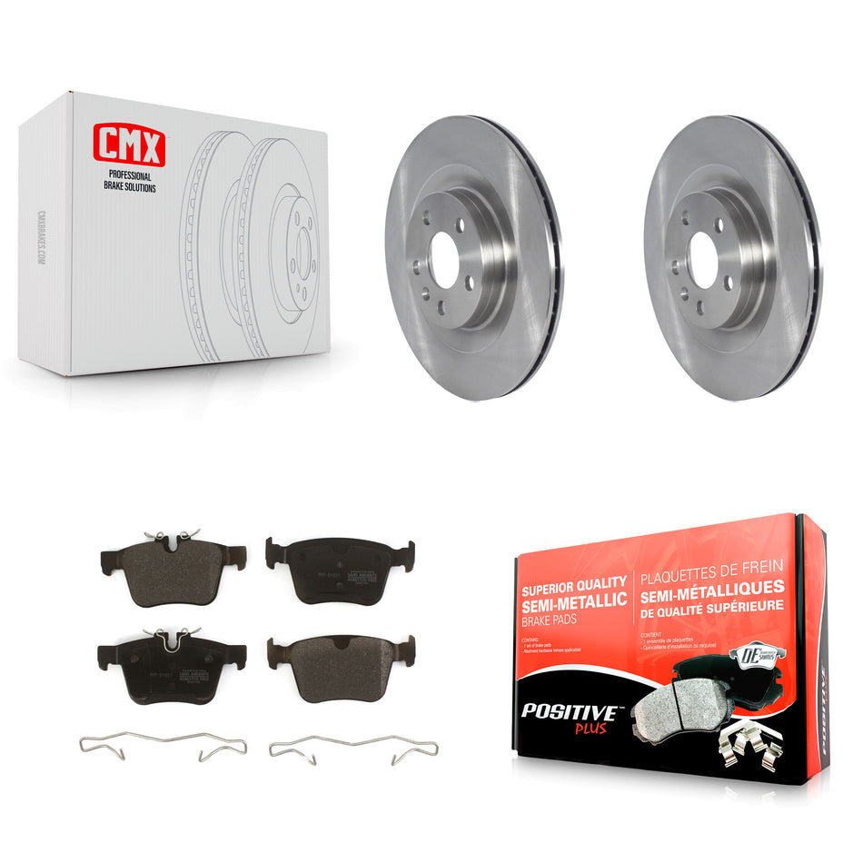 Rear Disc Brake Rotors And Semi-Metallic Pads Kit For 2016-2019 Volvo XC90 With 320mm Diameter Rotor K8F-103529