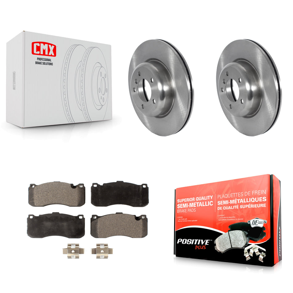 Front Disc Brake Rotors And Semi-Metallic Pads Kit For BMW 135i 135is K8F-103565
