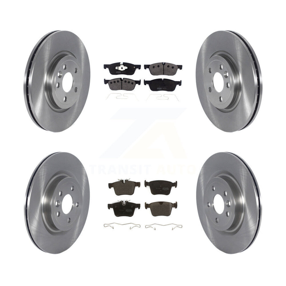 Front Rear Disc Brake Rotors And Semi-Metallic Pads Kit For Jaguar F-Pace Land Rover Range Velar K8F-103567