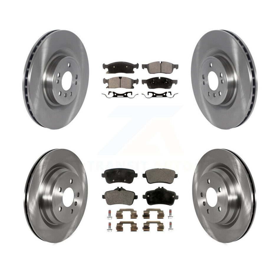 Front Rear Brake Rotors & Semi-Metallic Pad Kit For Mercedes-Benz GLE400 With AMG Package K8F-103572