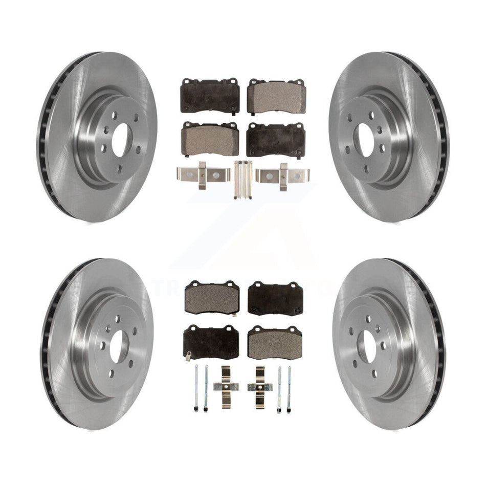 Front Rear Disc Brake Rotors And Semi-Metallic Pads Kit For 2016 Tesla S From 04 16 K8F-103586