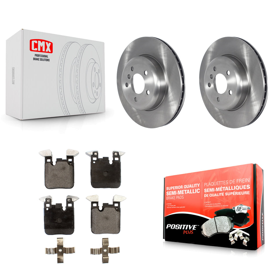 Rear Disc Brake Rotors And Semi-Metallic Pads Kit For BMW 328i xDrive 330i 430i Gran Coupe 428i 335i 435i GT 340i 328d 440i K8F-103591