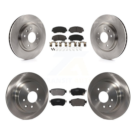 Front Rear Disc Brake Rotors And Semi-Metallic Pads Kit For 2019 Nissan Rogue Sport S K8F-103614