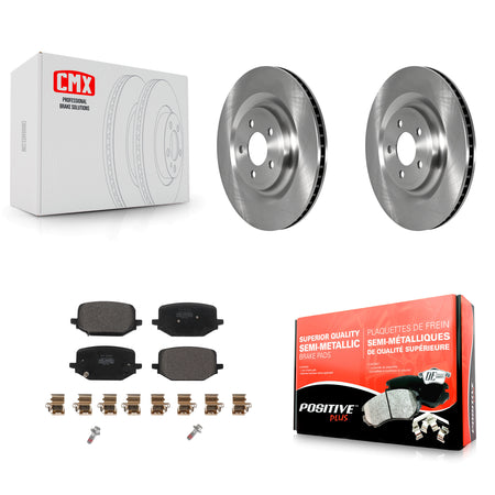 Rear Brake Rotor & Semi-Metallic Pad Kit For Ford Explorer Lincoln Aviator Police Utility K8F-103624
