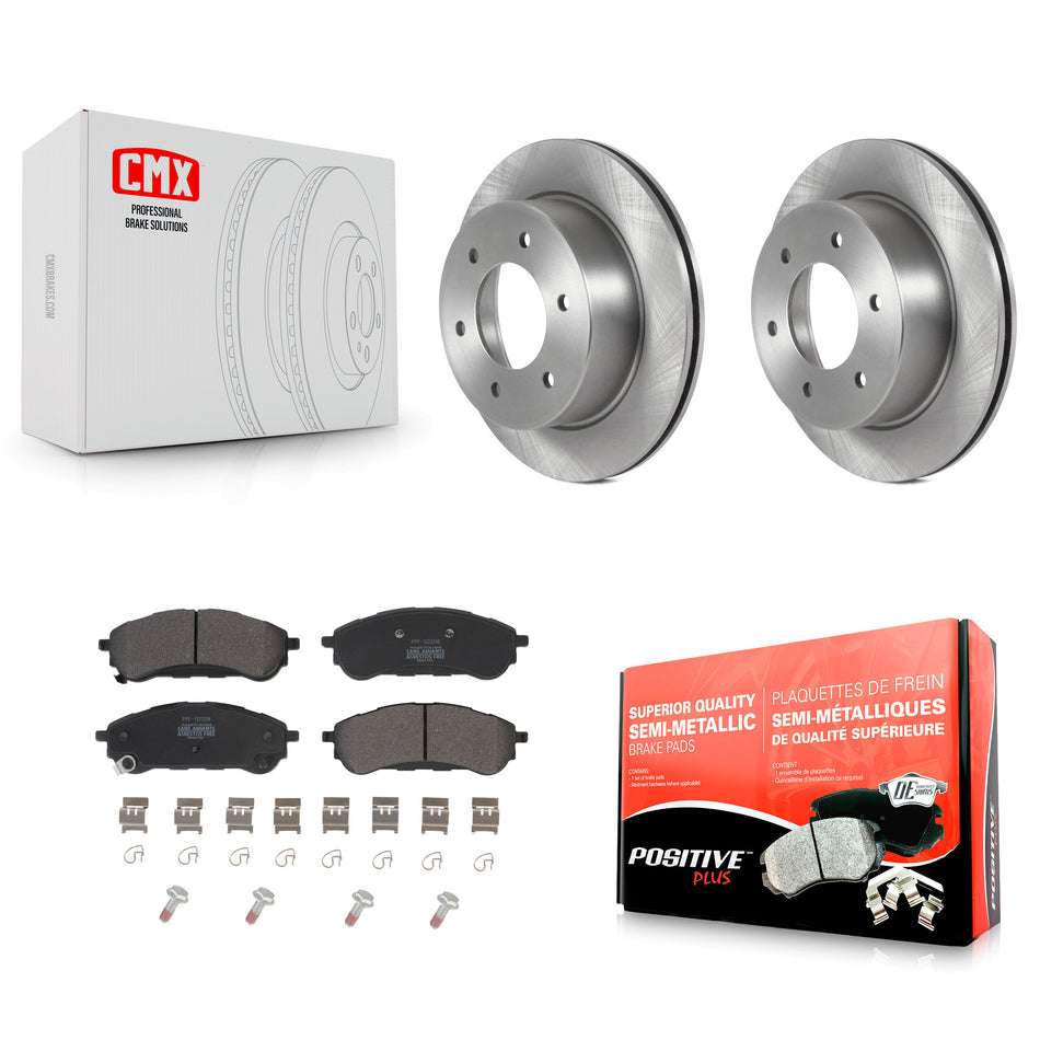 Rear Disc Brake Rotors And Semi-Metallic Pads Kit For 2019-2022 Ford Ranger K8F-103626