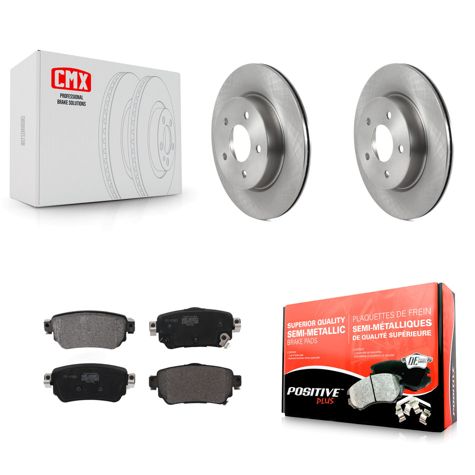 Rear Disc Brake Rotors And Semi-Metallic Pads Kit For Nissan Rogue Sport Qashqai LEAF K8F-103627