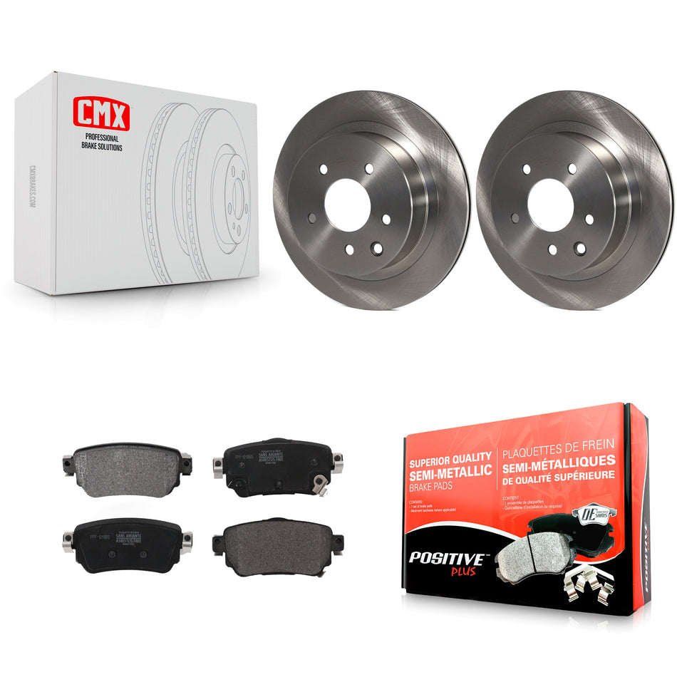 Rear Brake Rotor Semi-Metallic Pad Kit For Nissan Rogue Sport With Electric Parking K8F-103628