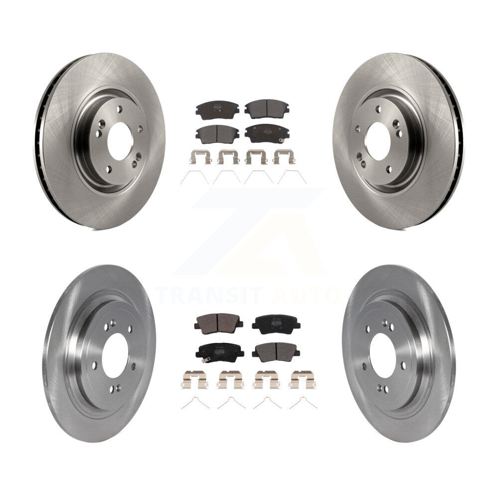 Front Rear Brake Rotor Semi-Metallic Pad Kit For Kia Sportage With Electric Parking K8F-103658