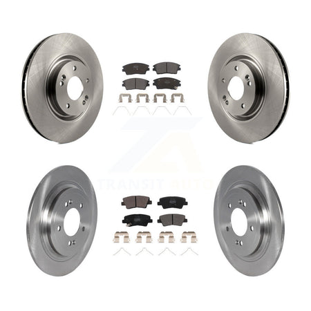 Front Rear Brake Rotor Semi-Metallic Pad Kit For Kia Sportage With Electric Parking K8F-103658