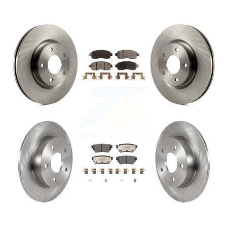 Front Rear Disc Brake Rotors And Semi-Metallic Pads Kit For Nissan Altima K8F-103662