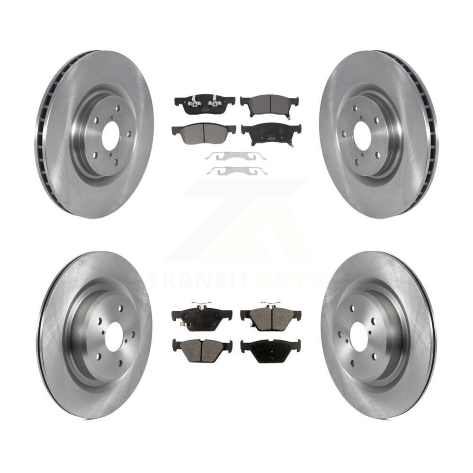 Front Rear Disc Brake Rotors And Semi-Metallic Pads Kit For 2019-2021 Subaru Ascent K8F-103666