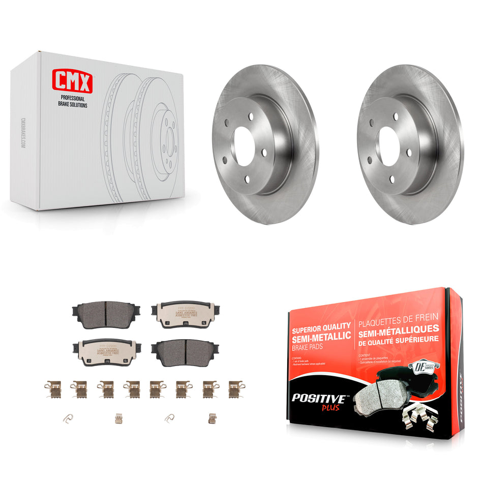 Rear Disc Brake Rotors And Semi-Metallic Pads Kit For Nissan Kicks Altima K8F-103669