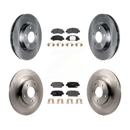 Front Rear Disc Brake Rotors And Semi-Metallic Pads Kit For Mitsubishi Eclipse Cross K8F-103679