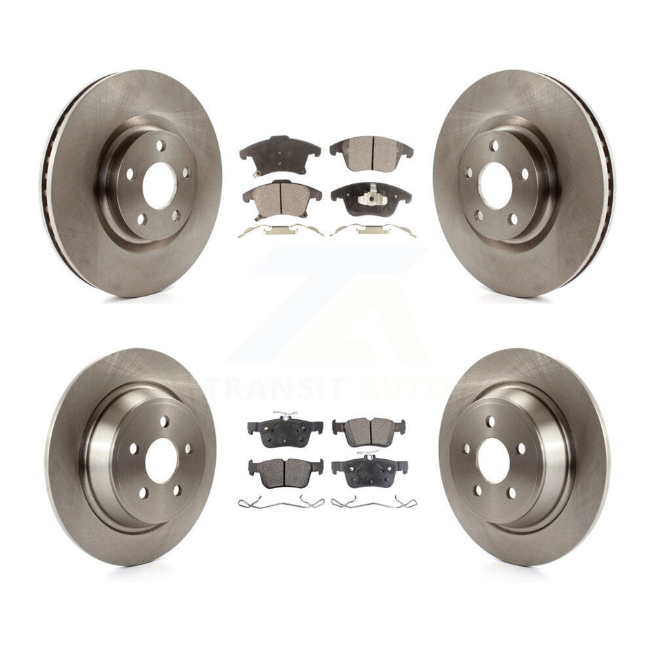 Front Rear Disc Brake Rotors And Semi-Metallic Pads Kit For 2019-2020 Ford Police Responder Hybrid SSV Plug-In K8F-103688